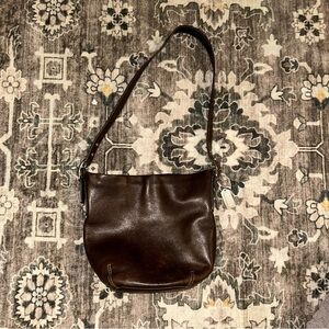 VTG Coach Rich Brown Leather Bag 9186